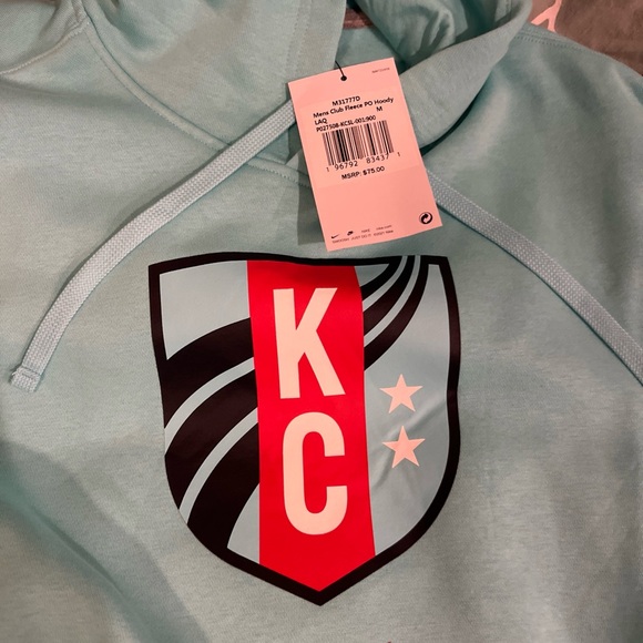 Nike Blue Kansas City Current Hoodie size M nwt - Picture 2 of 3